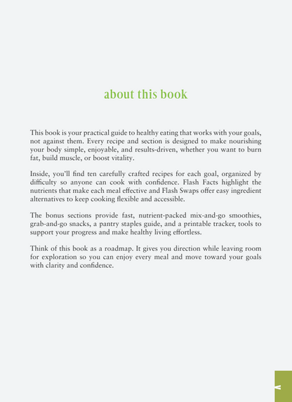Eat Right Cookbook – Burn Fat, Build Muscle & Boost Vitality (Digital eBook)